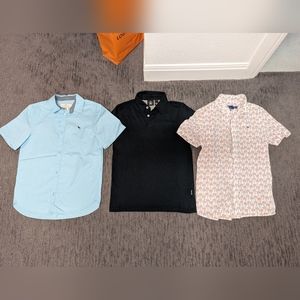 Boys Short Sleeve Shirts-vineyard vines, old navy, volcom